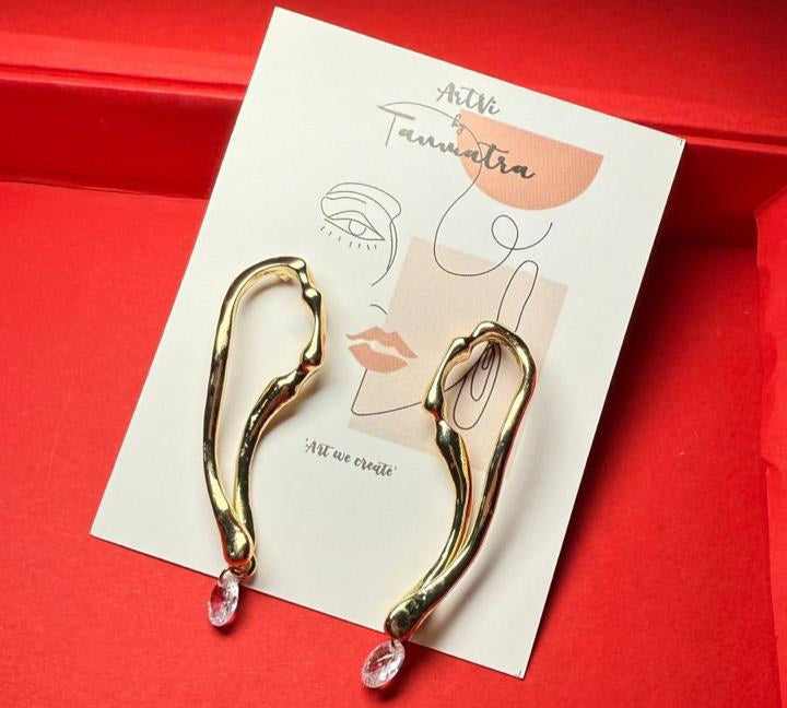 Gold Statement Earrings