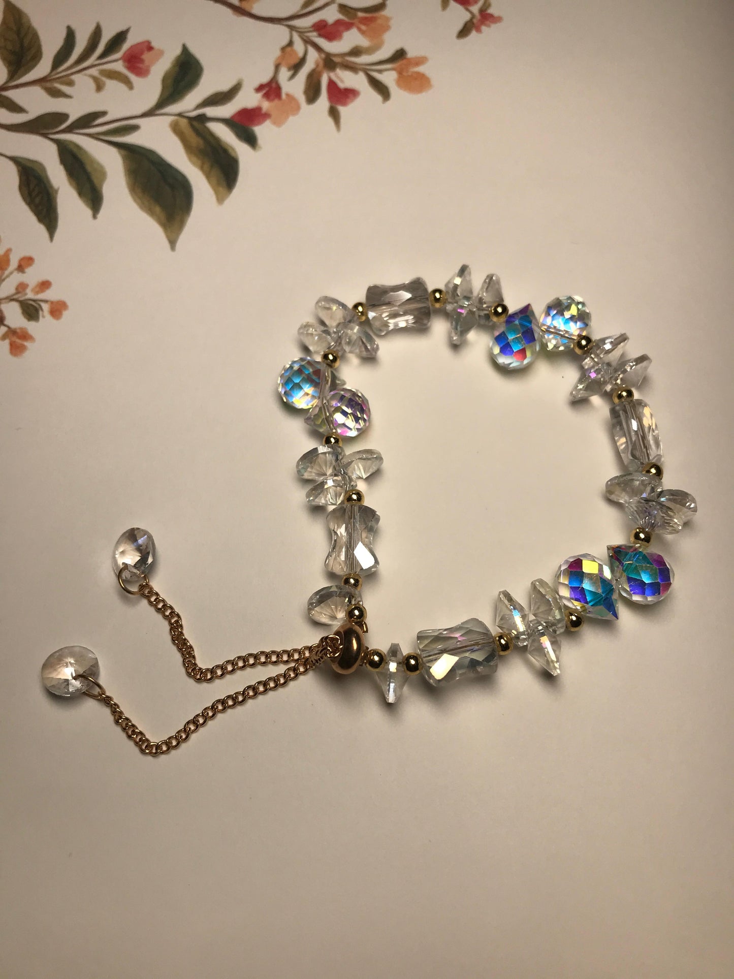 Crystal Sunset Charm Bracelet