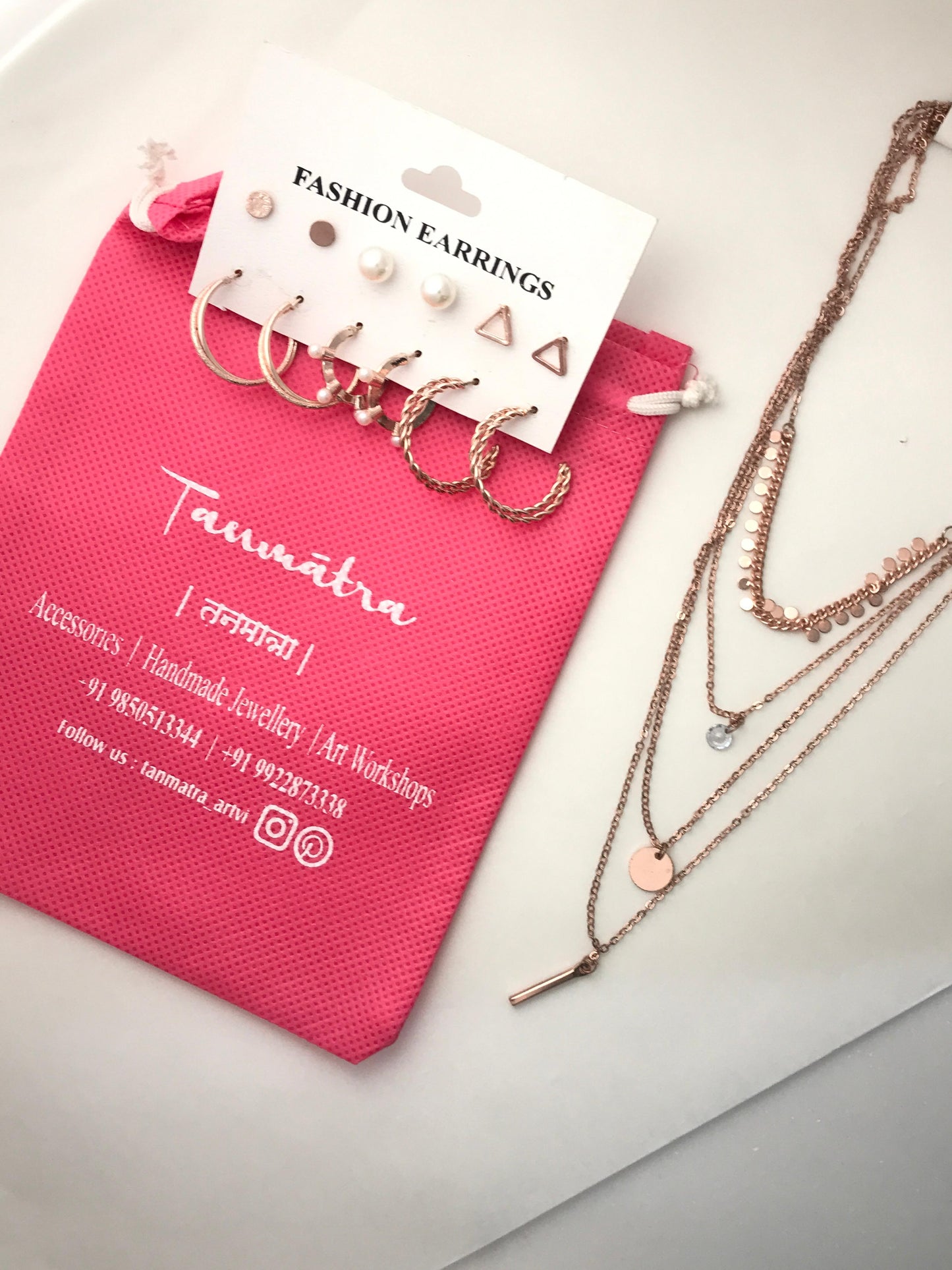 4 - Layered Circle Necklace Combo - 2