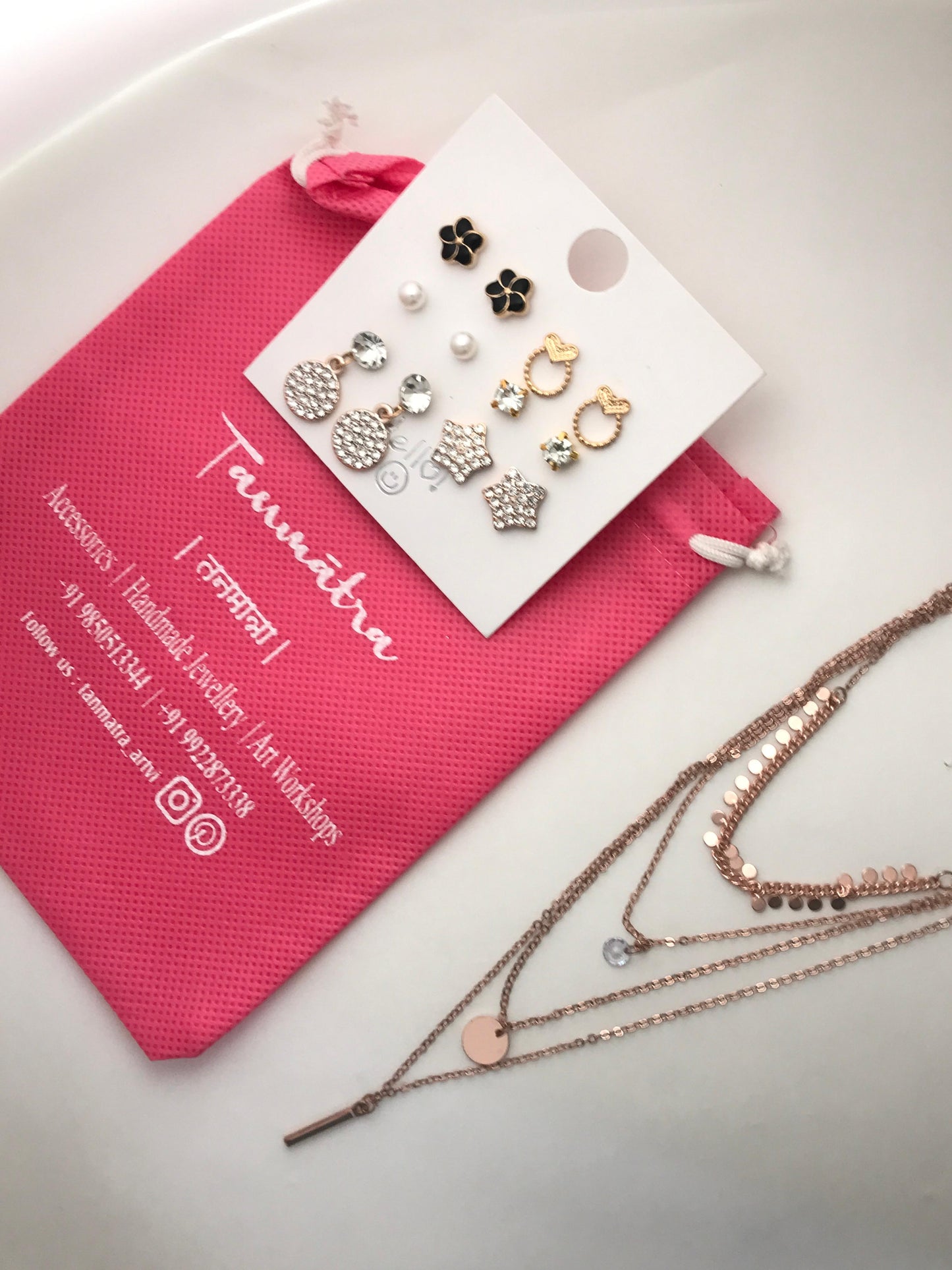 4 - Layered Circle Necklace Combo - 6