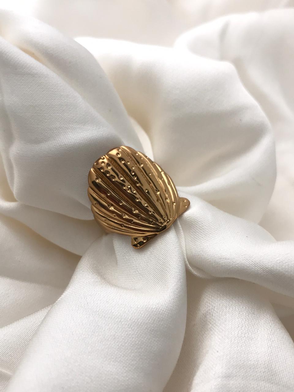 Seashell Adjustable Ring