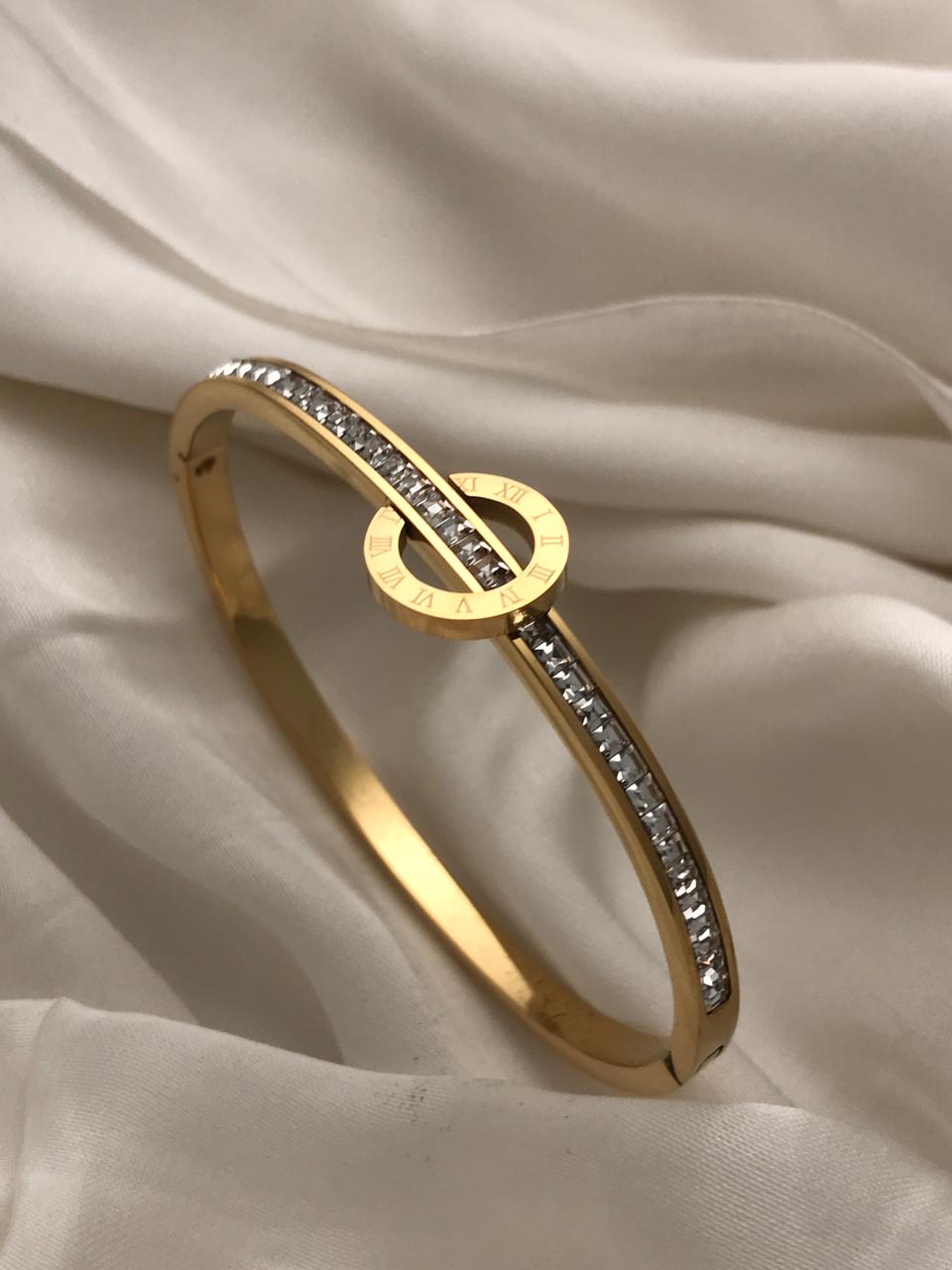Gold Hinged Bracelet