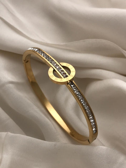 Gold Hinged Bracelet
