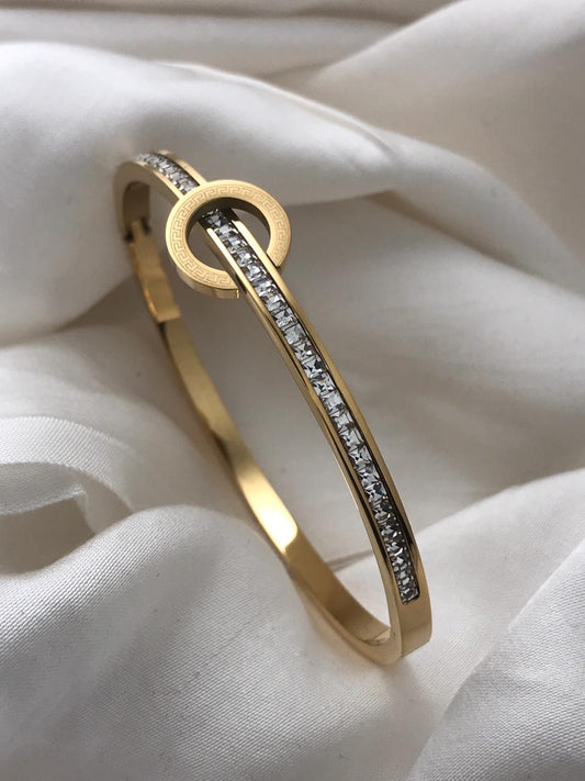 Gold Hinged Bracelet
