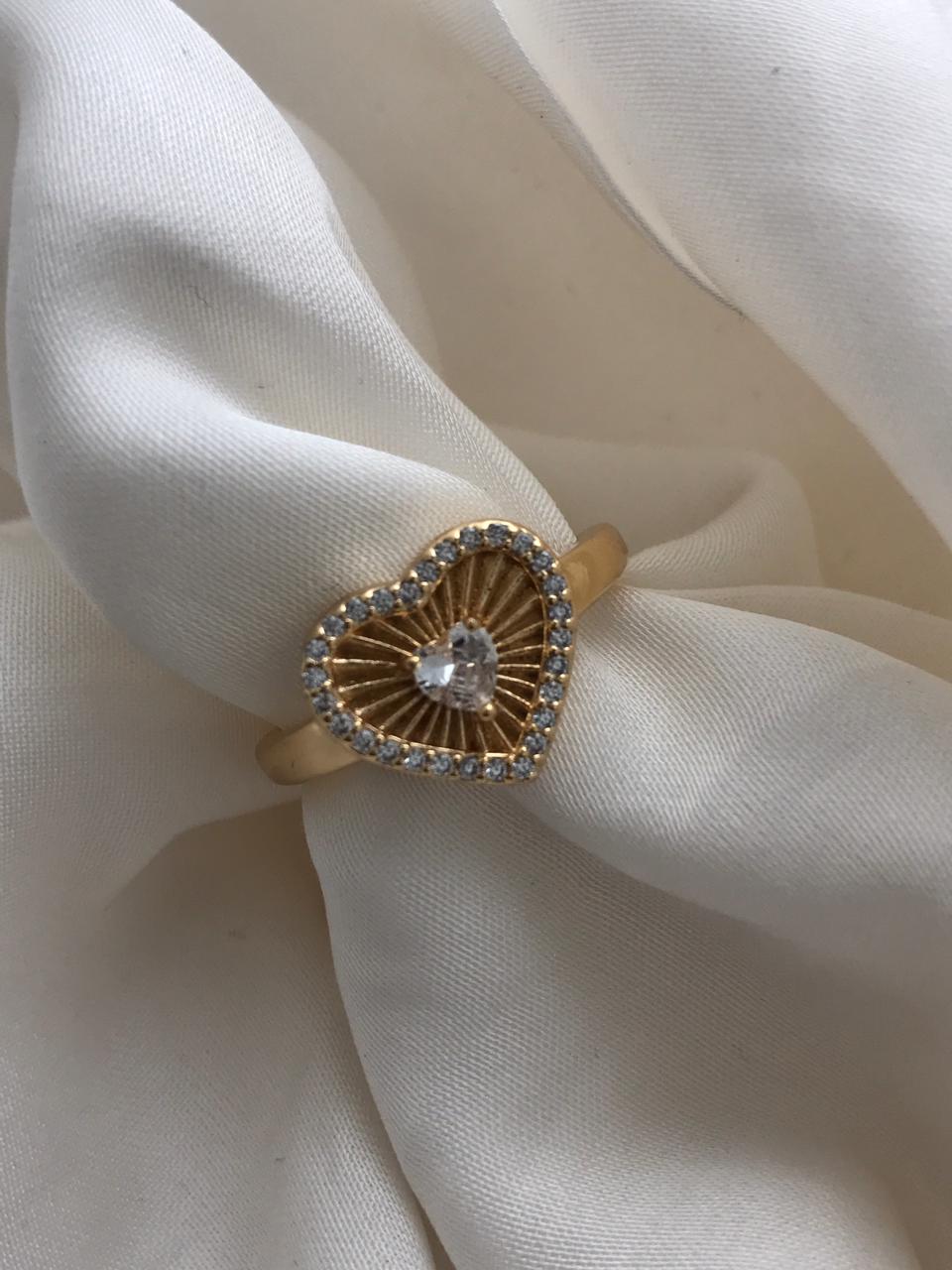 Gold Heart-Shaped Ring