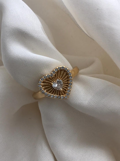 Gold Heart-Shaped Ring