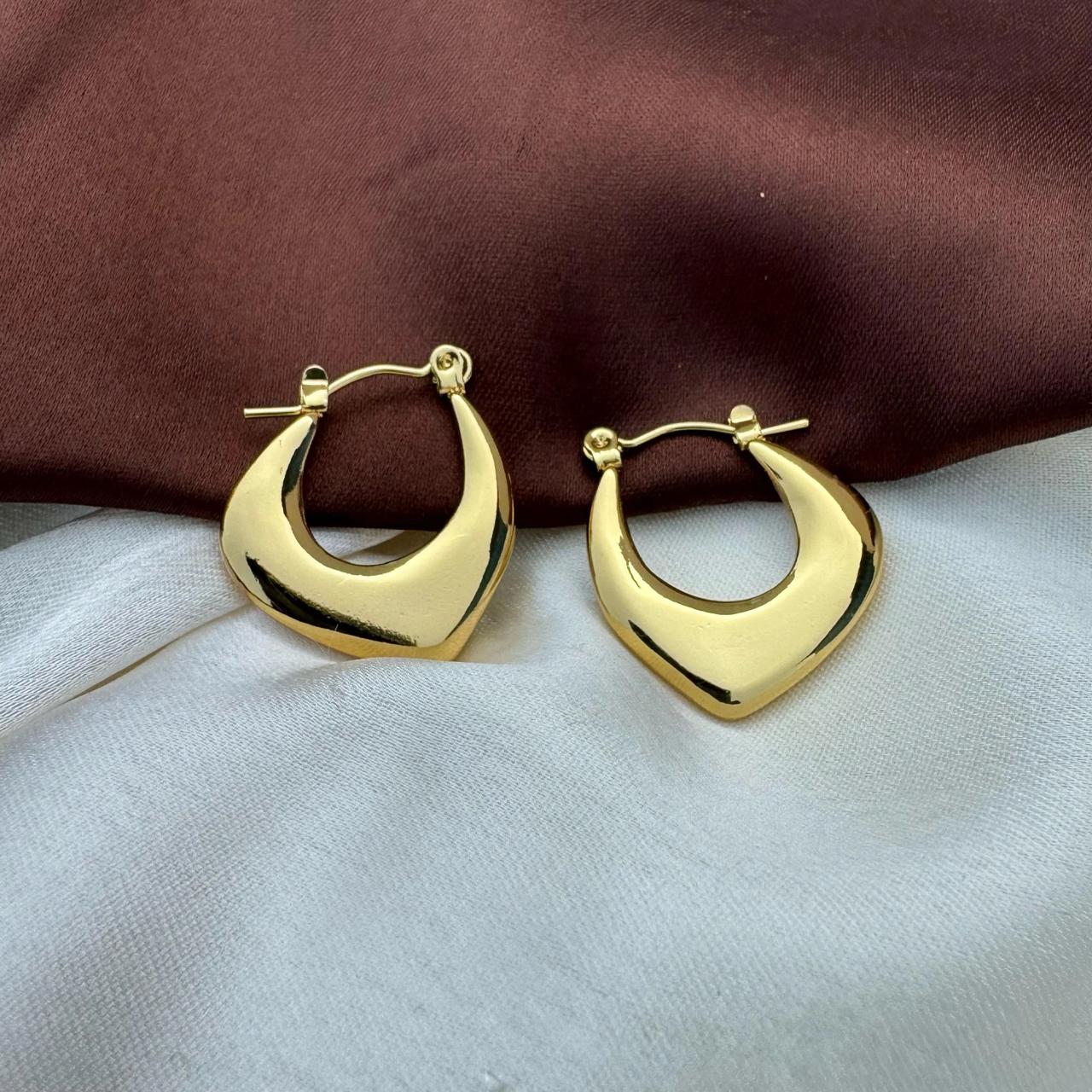 Geometric Square Hoops Earrings