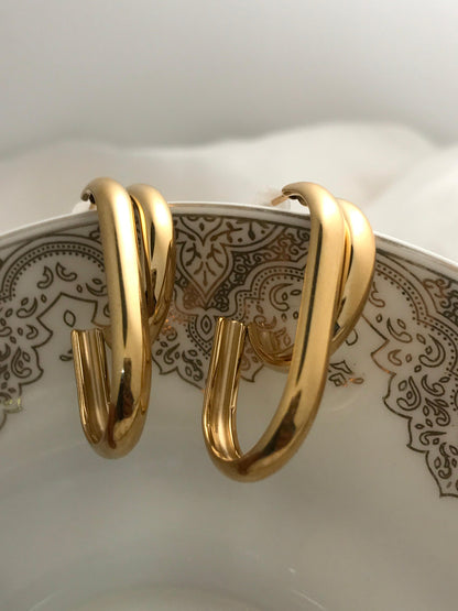 Entwined Hoops Earrings