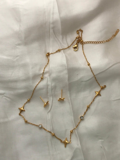 Lucky Clover Charm  Necklace