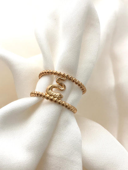 Golden Serpent Ring