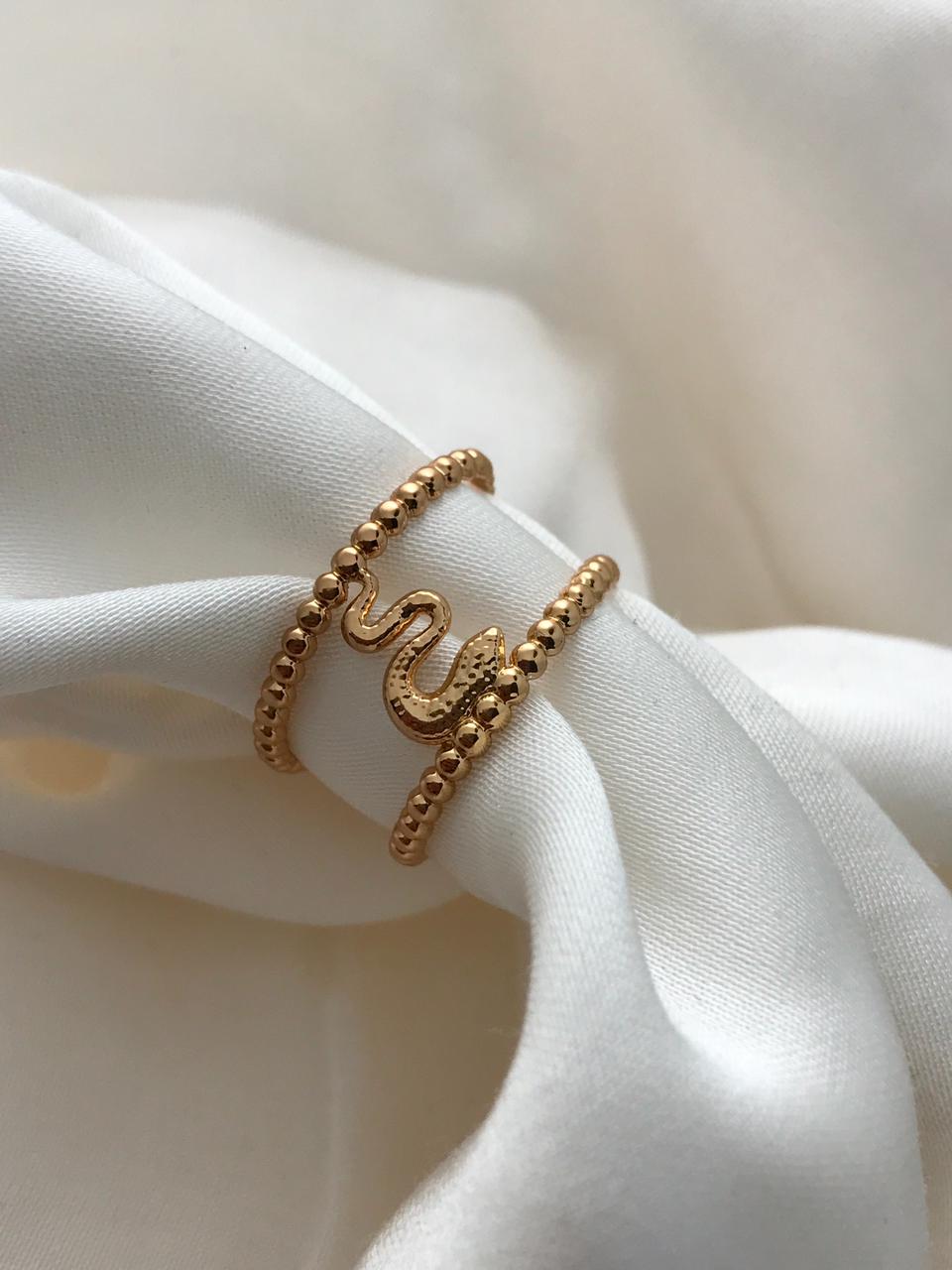 Golden Serpent Ring