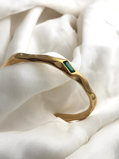 Marquise Green Stones Bracelet