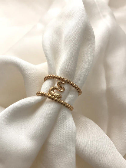 Golden Serpent Ring