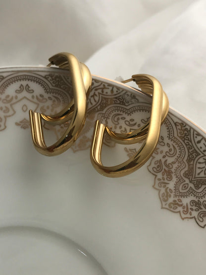 Entwined Hoops Earrings