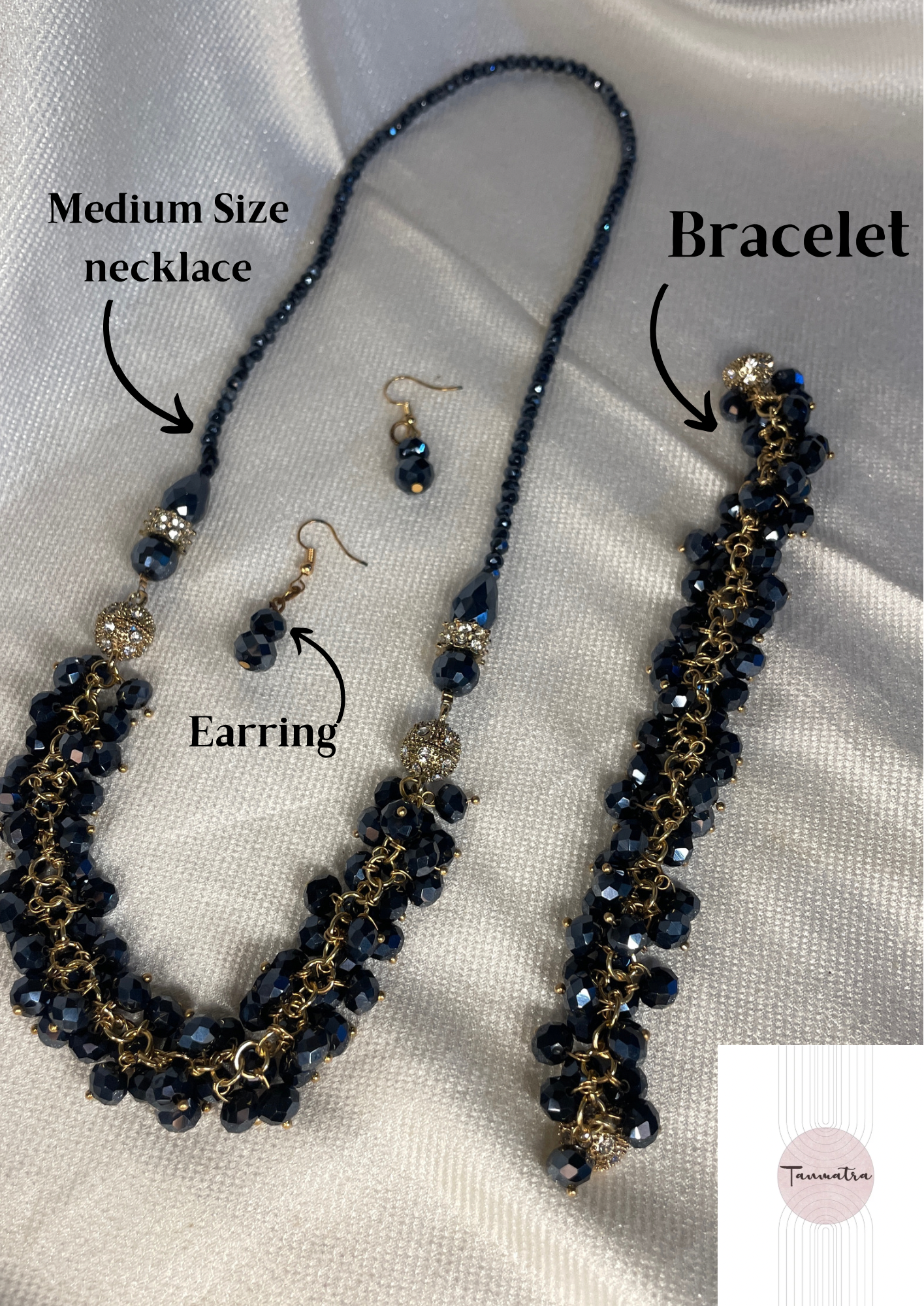 7-in 1 Navy Blue Necklace