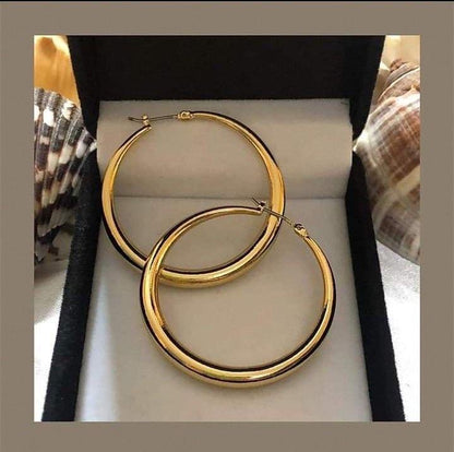 Geometric Square Hoops Earrings