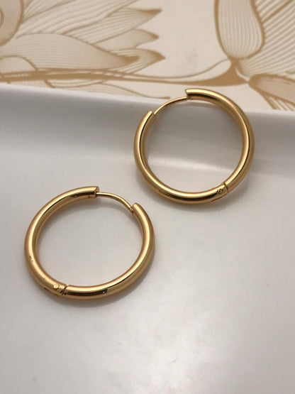 Geometric Square Hoops Earrings