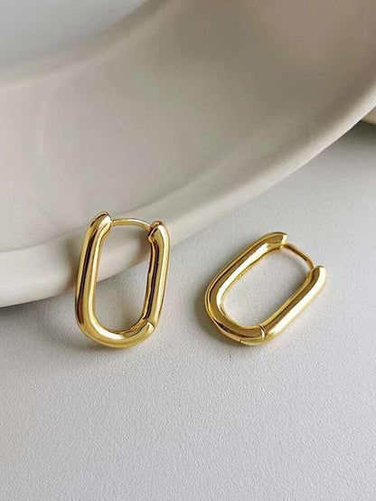 Rectangular Hoops Earrings