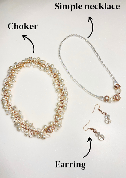 7 in 1 Pearl White Necklace