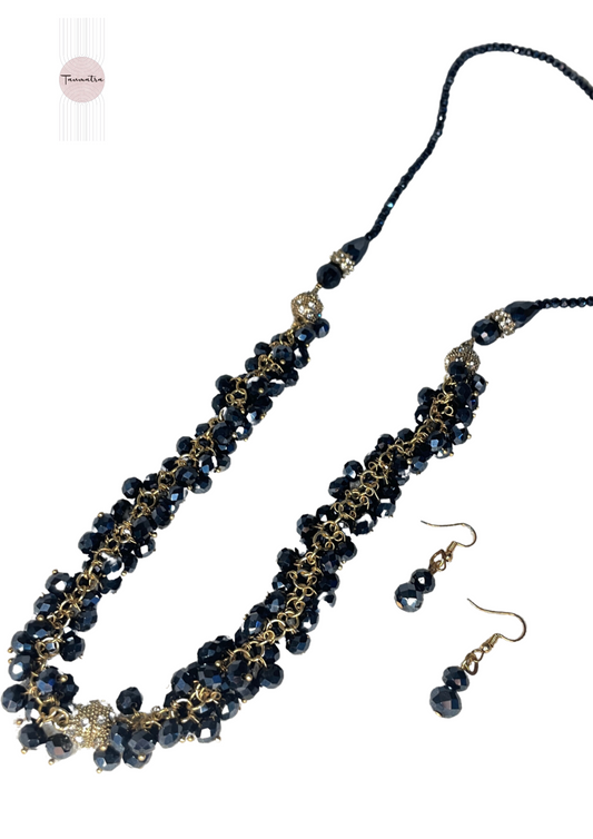 7-in 1 Navy Blue Necklace