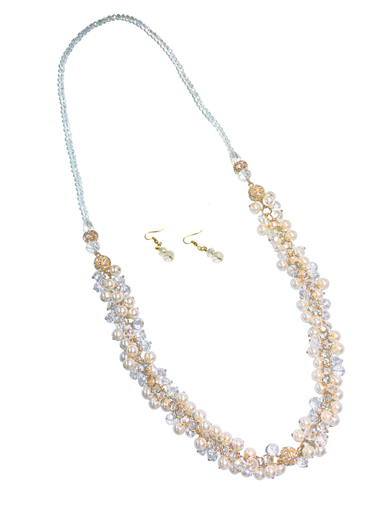 7 in 1 Pearl White Necklace