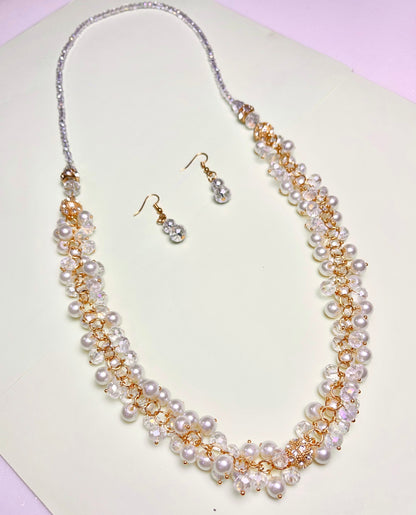 7 in 1 Pearl White Necklace