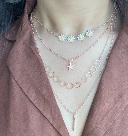 Star Daisy Layered Necklace