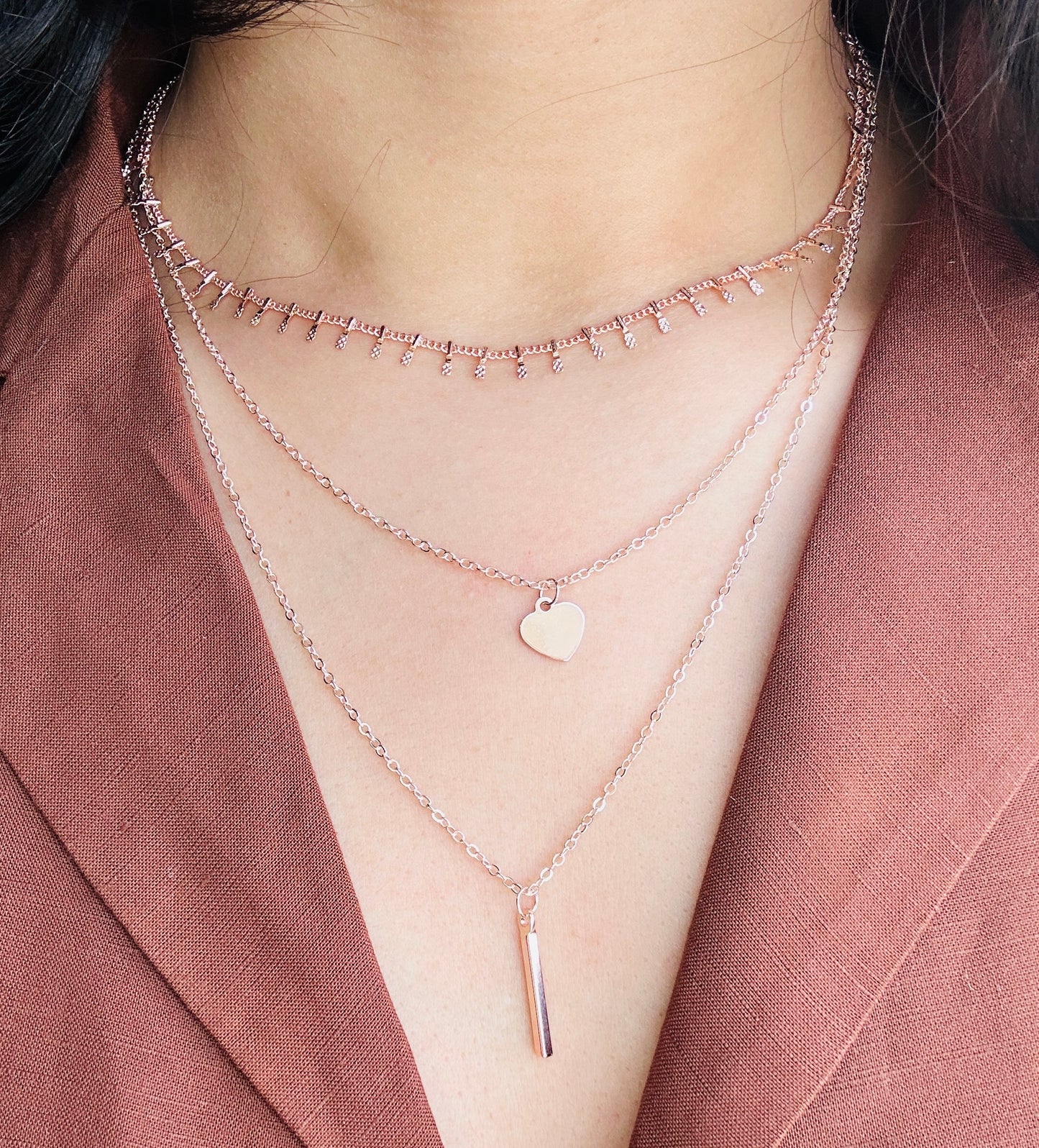 Boho Heart Neckalce