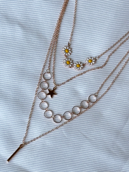 Star Daisy Layered Necklace