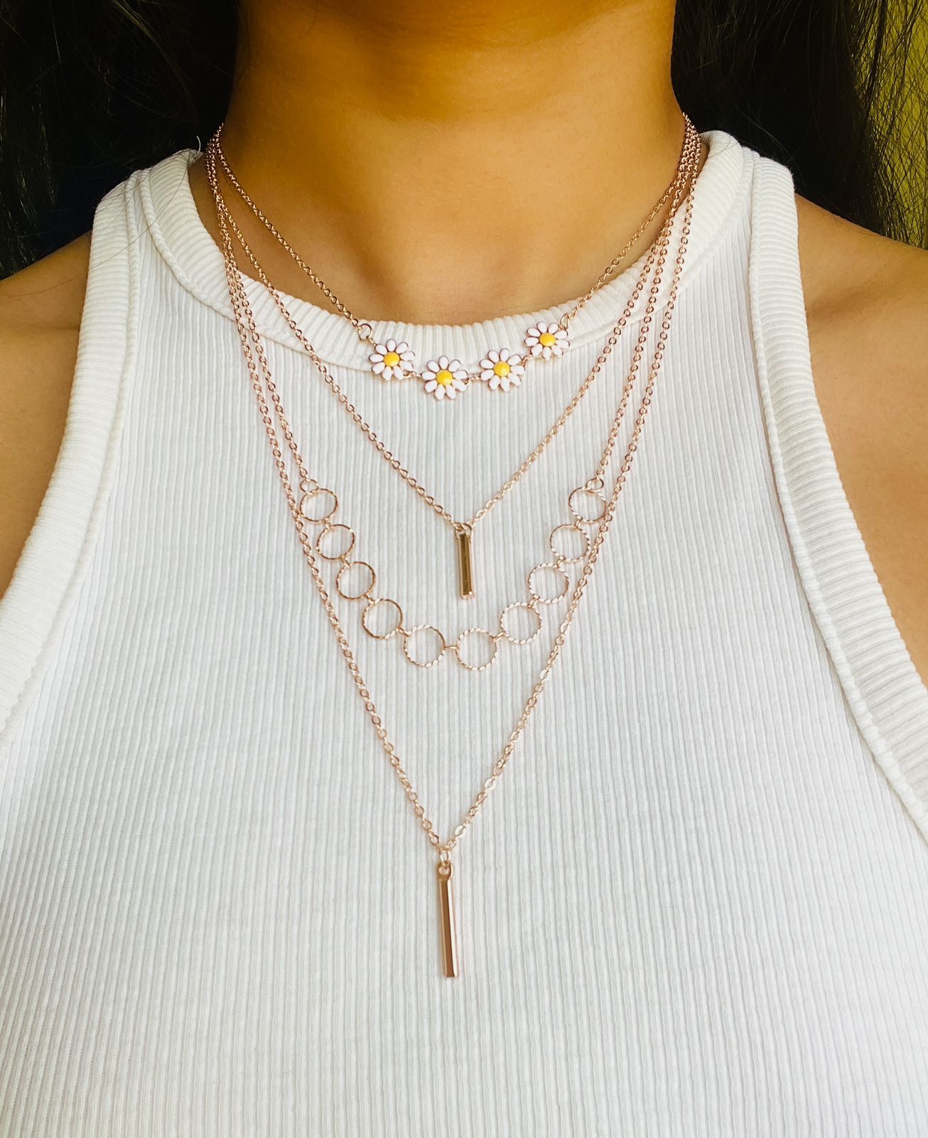 Daisy Layered Necklace