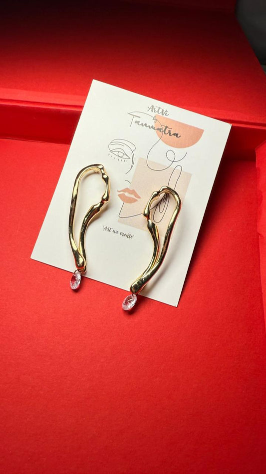 Gold Statement Earrings