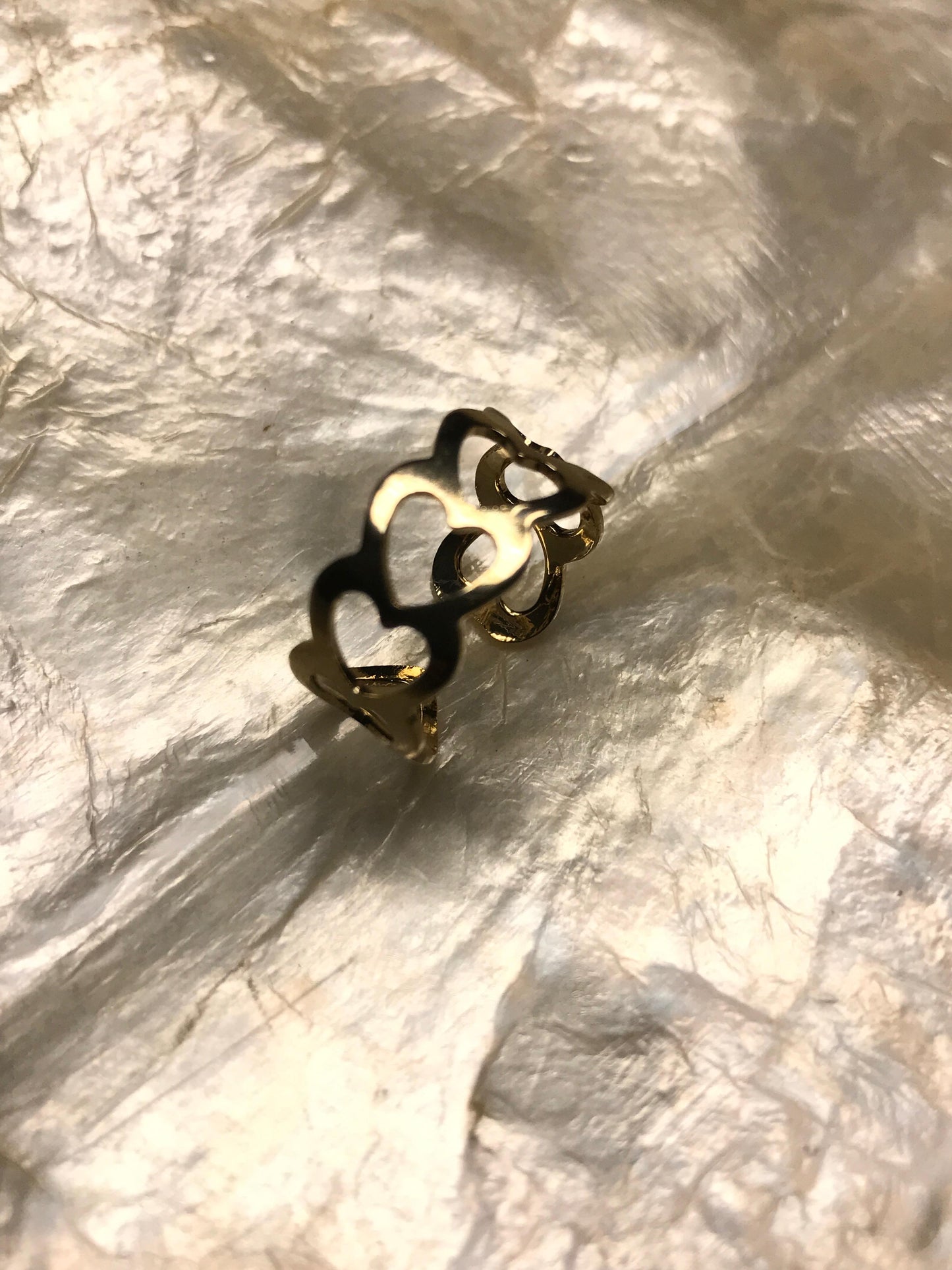 Gold Ring Heart