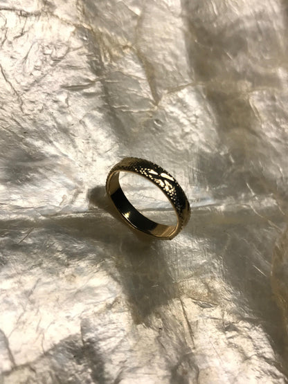 Gold Ring Heart