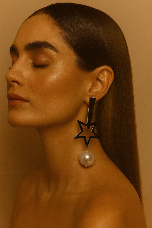 Pearl star Earring