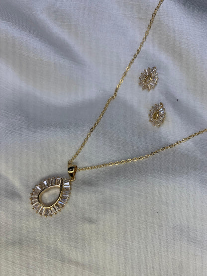 Gold plated Drop Pendent