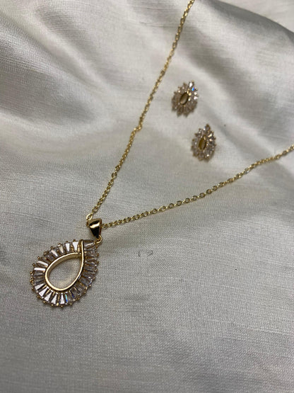 Gold plated Drop Pendent