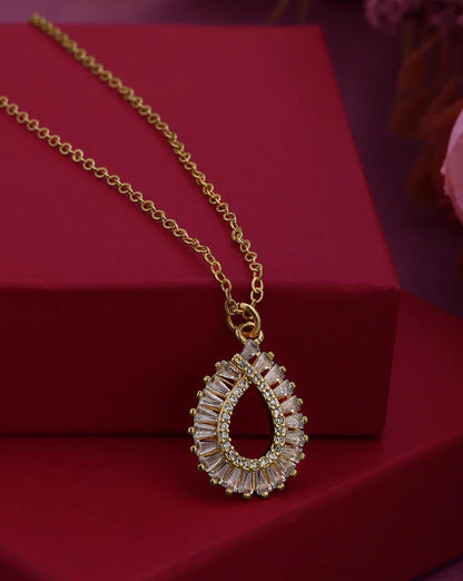 Gold plated Drop Pendent