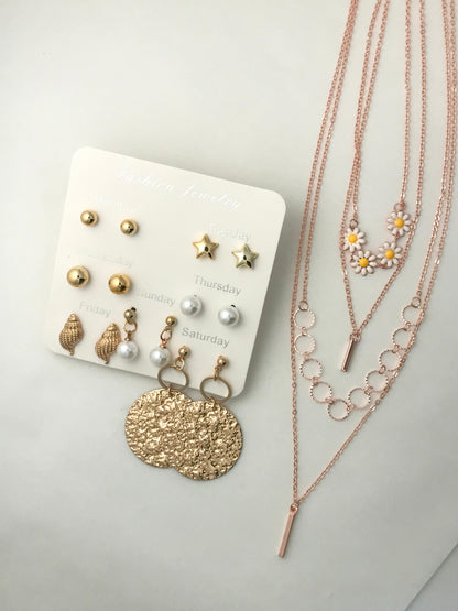 4 - Layered Necklace Combo - 4