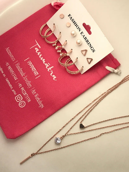 3 - Layered Necklace Combo - 5