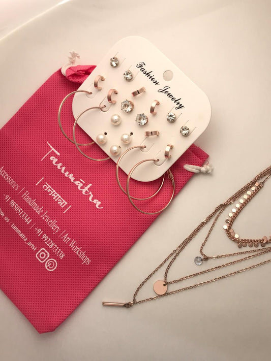 4 - Layered Circle Necklace Combo - 1