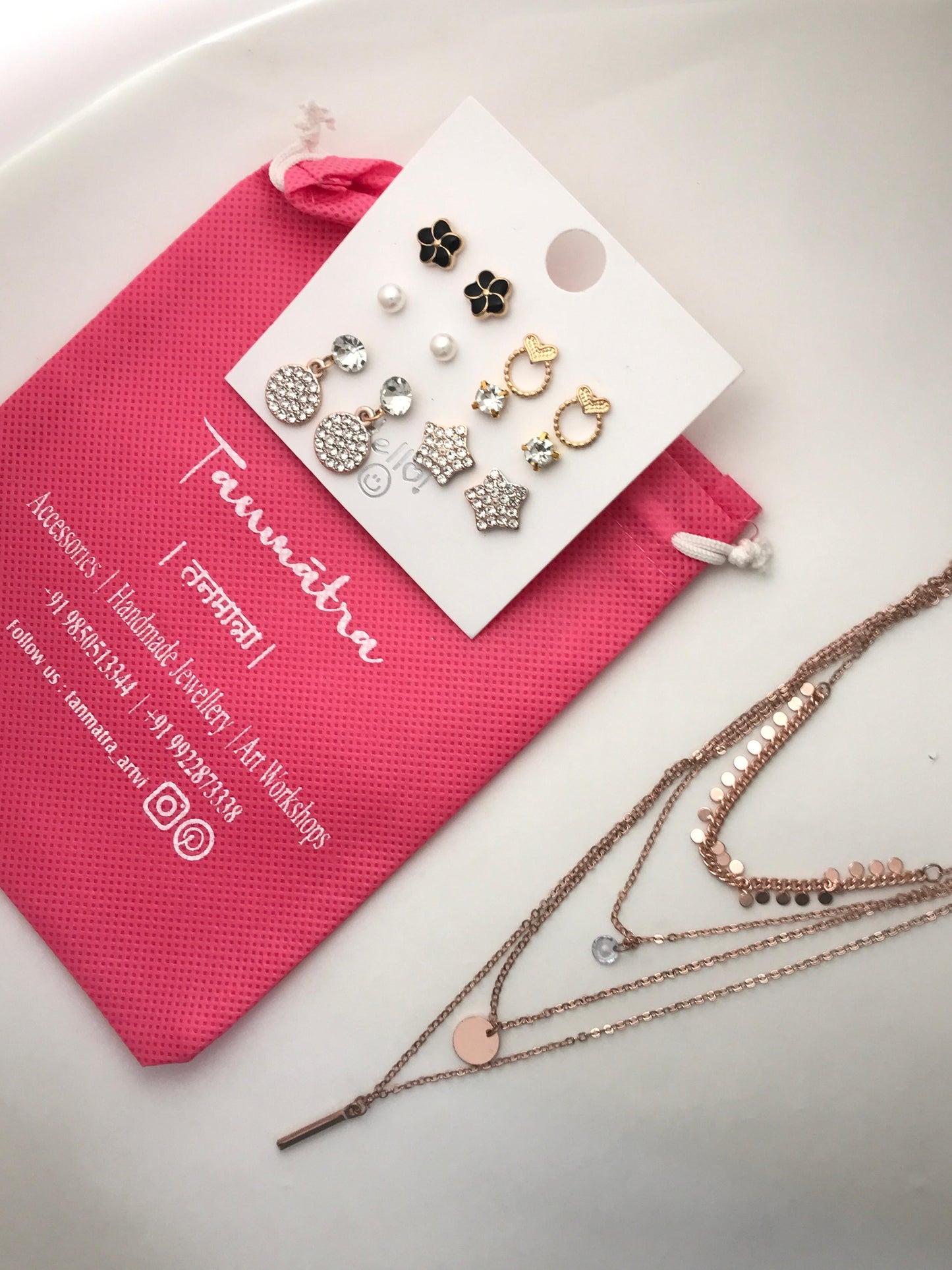 4 - Layered Circle Necklace Combo - 6