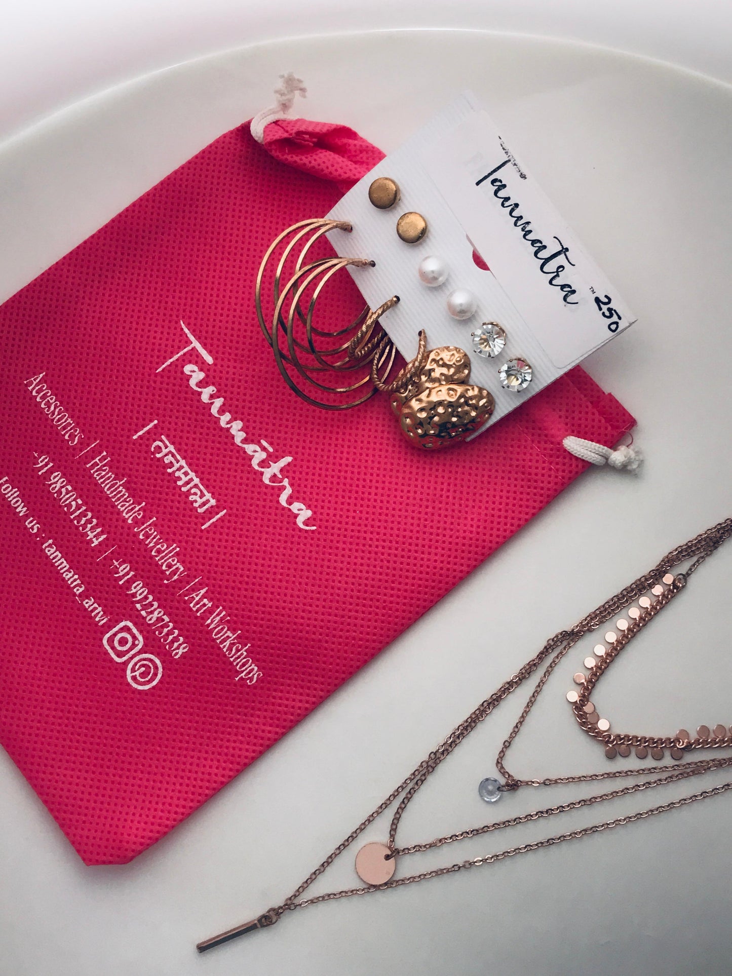 4 - Layered Circle Necklace Combo - 9