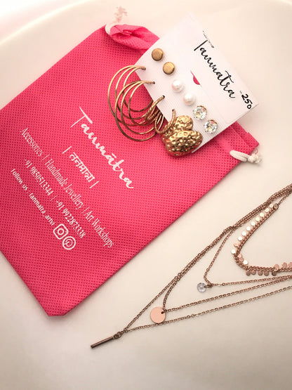 4 - Layered Circle Necklace Combo - 9
