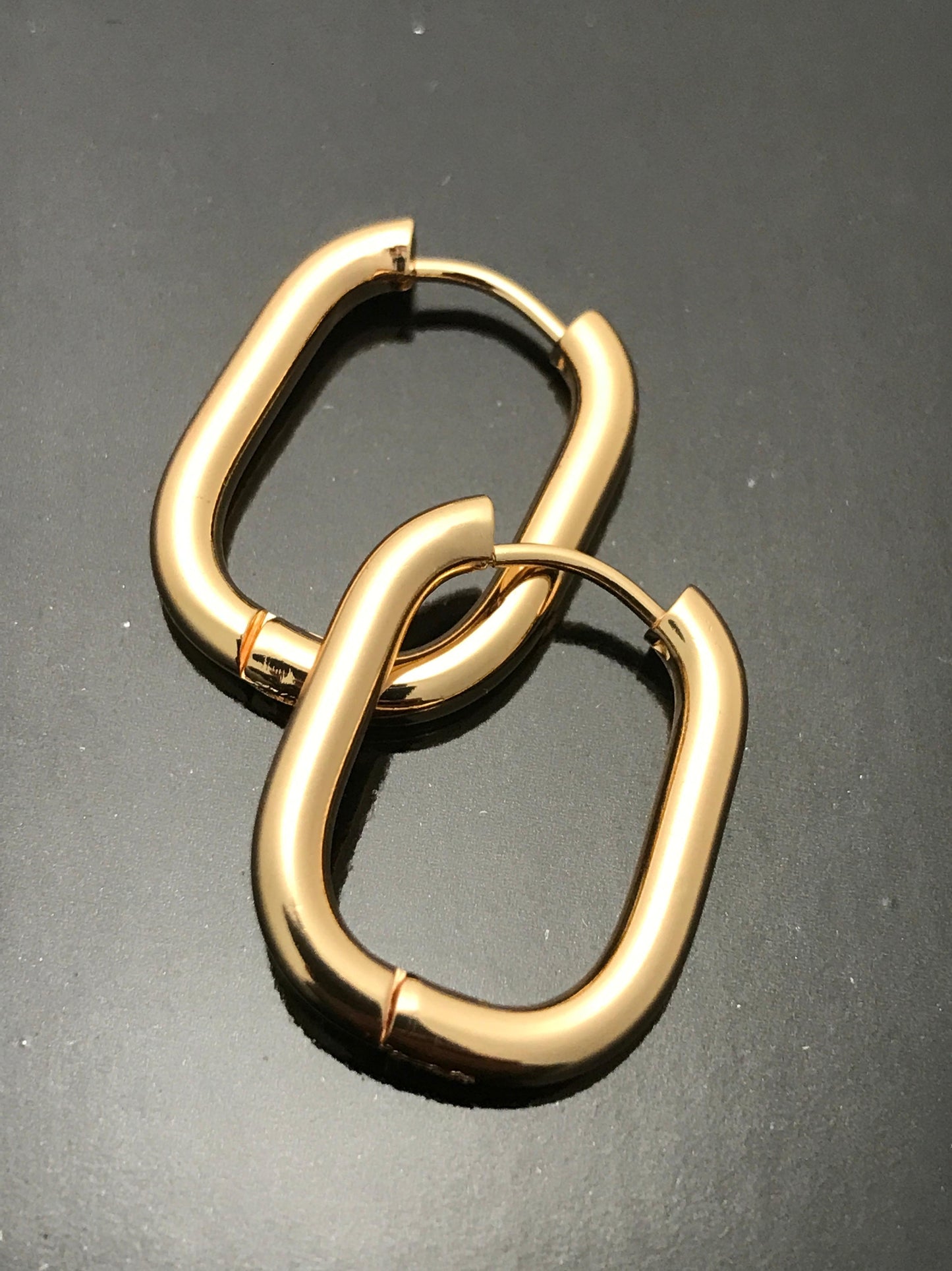 Oval Hoop Earrings