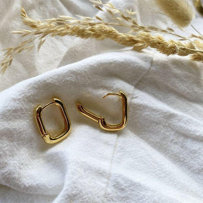 Oval Hoop Earrings