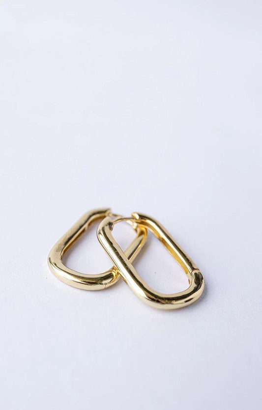 Oval Hoop Earrings