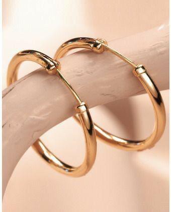 Solid Gold Small Hoops Earrings