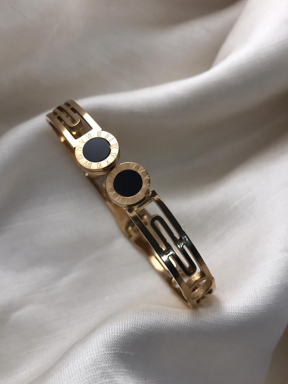 Cosmic elegance in black and gold.
