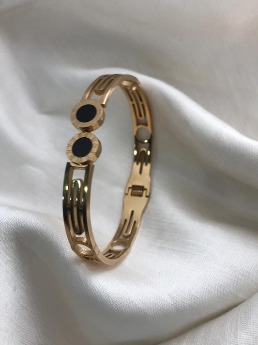 Cosmic elegance in black and gold.