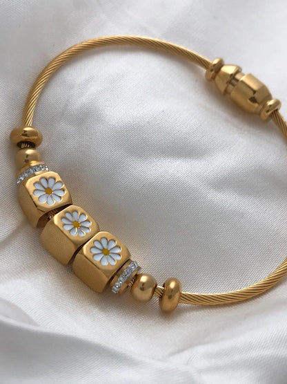Gold Plated Stainless Steel Bracelet